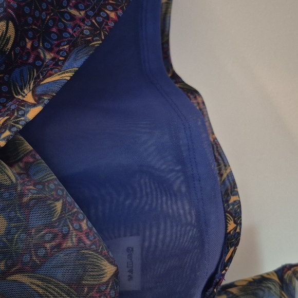 Anthropologie Blue and Yellow Floral Top - Picture 7 of 10